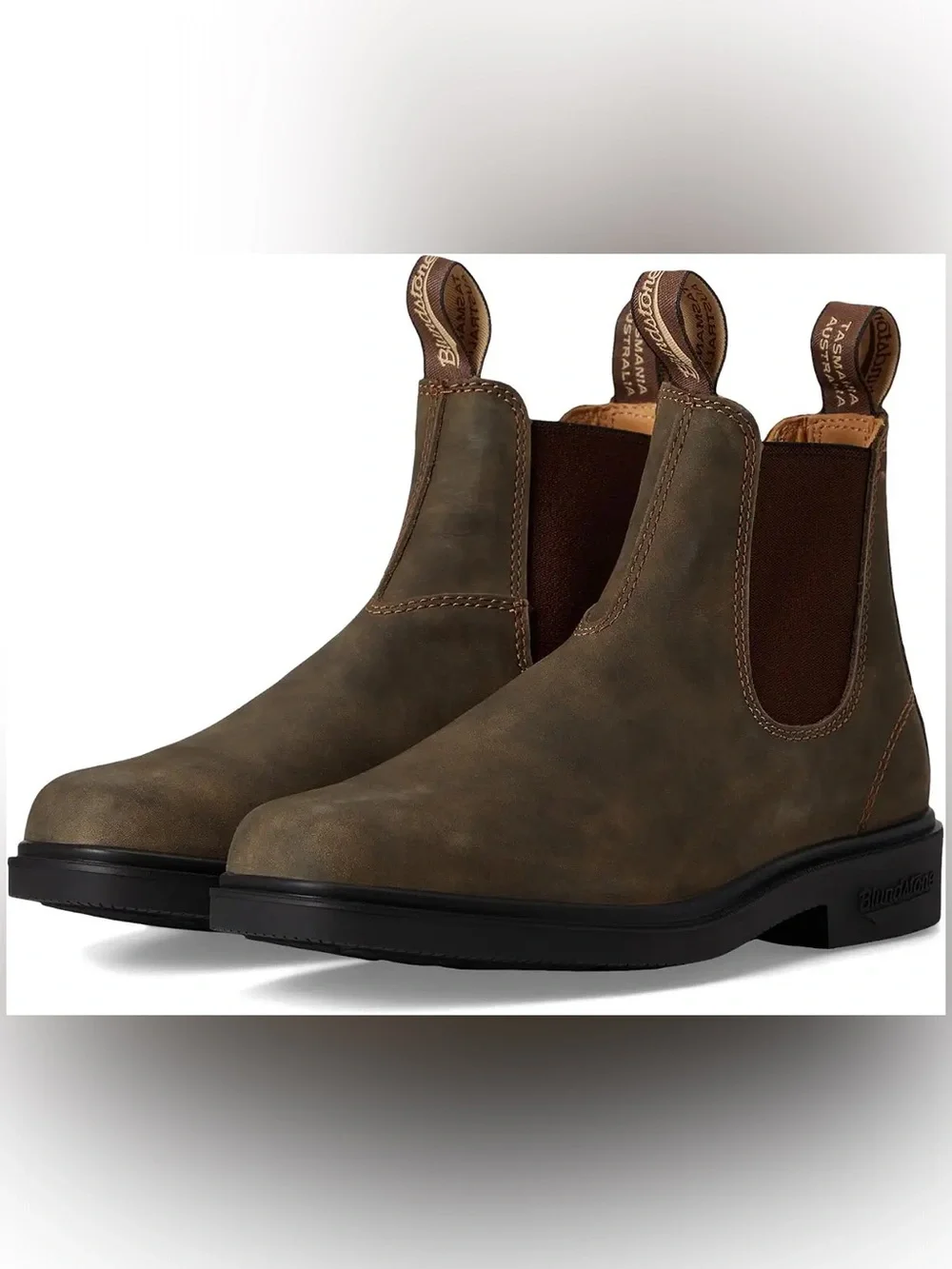 New Men’s 7 Blundstone Original Men's Brown Chelsea Boots - Slip-On Comfort